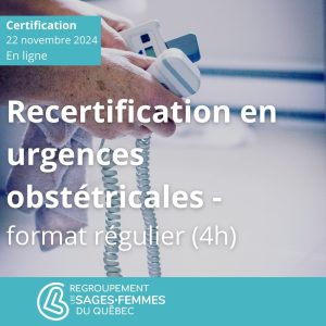 Recertification en urgences obstétricales (FUO)